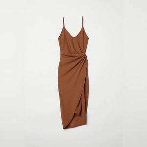 Draped Wrap Front Dress